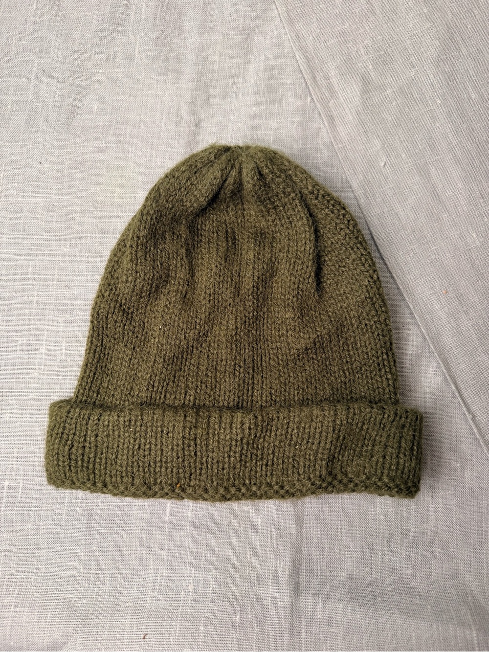 Alpaka Knit Beanie Hat Men One Size Winter Cuffed Cap